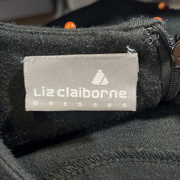 LIZ CLAIBORNE Vintage Long Sleeve Beaded Bodycon Dress-Medium - Picture 14 of 14